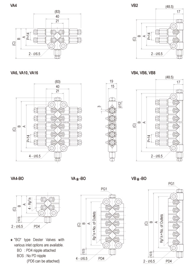 VA, VB Dester Valve